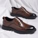 Men's Low-Top Leather Business Casual Wedding Shoes British Style Comfortable Oxford Dress Shoes_vogvips.com