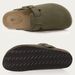 Evshine Cow Suede Cork Slippers Women Fashion Clogs Mules Footbed Cork Mules Men Baotou Slippers Summer Cork Sandals Comfy Mules_vogvips.com