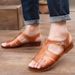 Men's Shoes Men's Sandals Summer Outdoor Fashion Flat Heel Soft Bottom Retro Old Fashioned 80s Nostalgic Youth Beach Sandals Trend_vogvips.com