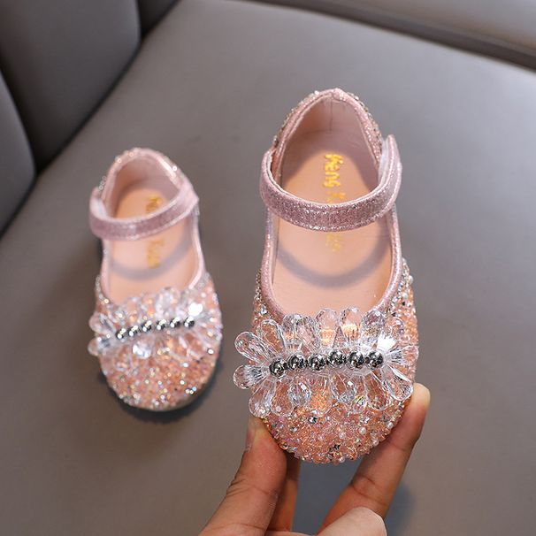 Baby Girl Girl Girl Princess Diamond Single Shoe Shoes Dance Show Shoe Big Child_vogvips.com