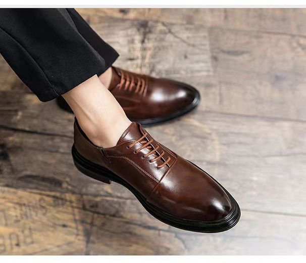 Suitable For All Seasons 2024 Genuine Leather Authentic Men's Four Seasons Super Soft Breathable Korean Style Versatile Cowhide Casual Trendy_vogvips.com