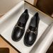 High Quality White Loafers For Women 2023 Spring British Style Soft Leather Work Shoes With Thick Heels And Large Size_vogvips.com