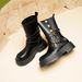 Round Toe Thick Sole Melard Mid-Calf Long Short For Women 2025 New British Style Martin Boots With Adjustable Buckle_vogvips.com