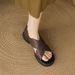 Branded Off-size Cross-strap Open-toe For Women, Summer 2025 New Model, Comfortable Thick-soled Dual-use Sandals And_vogvips.com