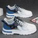 Spring New Height Increaing Thick Sole Caual Sneaker Men' Sport Waterproof Non-Slip Veratile Breathable White_vogvips.com