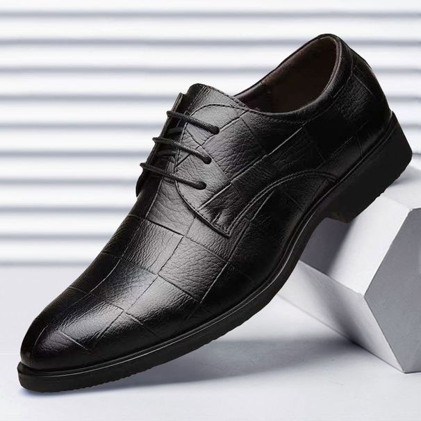 2025 Spring New Leather For Men's Business Dress Best Man Large Size Versatile Casual Wedding Shoes_vogvips.com