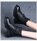 2025 Autumn New Women's Thick Sole Lace-up Short With Fleece Winter Style Internet Celebrity Martin Boots Trend_vogvips.com