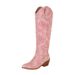 2022 V-Mouth Western Cowboy For Women Heel Pointed Toe Riding Over-the-Knee Long Boots Slimming High Tube_vogvips.com
