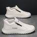 2025 Autumn Versatile Thick Soled Anti Slip And Wear Resistant Casual Single With Soft Bottom Fashion One Step Slip On_vogvips.com