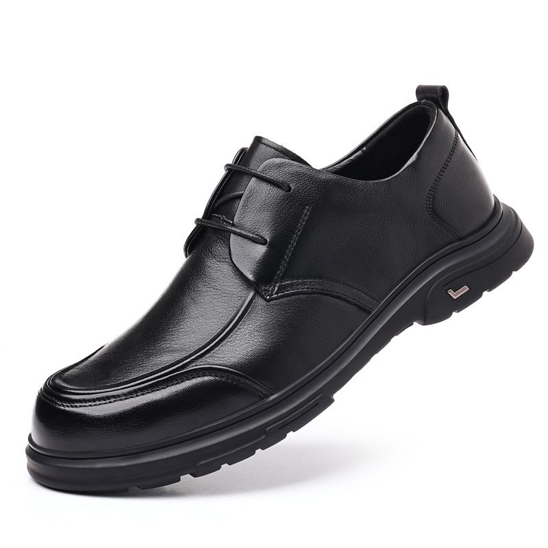 Casual men's leather soft soled dad shoes_vogvips.com