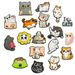 Cute Cartoon Cat Pattern Shoes Flower Shoe Buckle Soft Glue DIY Garden Shoe Accessories_vogvips.com