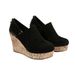 European And American Cross-border Plus-size Women's Wedge Shoes, 2025 Spring New Model, Leather Spliced, Back Zipper,_vogvips.com