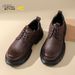 Suitable For All Seasons German Camel Dynamic Men's Autumn Winter Business Casual Leather Trendy Sole Soft Surface Big Head Shoes Outdoor_vogvips.com