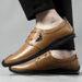Leather Shoes Men's Casual Shoes Lazy Shoes Loafers Driving Shoes Large Size Shoes_vogvips.com