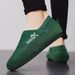 Fashion Winter Men Leisure Plush Cotton Shoes Warm Man's Loafers Flats Slip-on Driving Shoes Fashion Style Soft Male Moccasins Black 44_vogvips.com