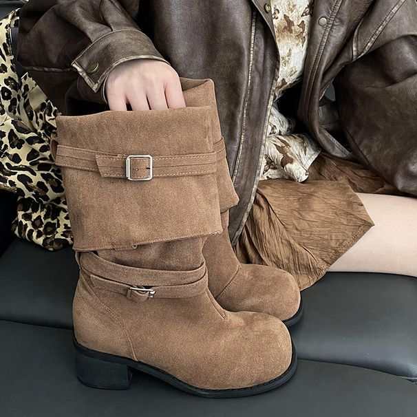 British Style Over-the-Knee Chunky Heel Long For Women 2025 New Summer Versatile Height-Increasing Slimming Riding Boots_vogvips.com