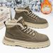 European Warm Series Martin Winter Fleece Lined Thickened Warm High-top Work Shoes British Style Men's Mid-top Snow Boots_vogvips.com