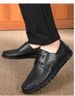 Large Size First Layer Men's Shoes Hole Casual Leather Shoes Lace-up Work Flats_vogvips.com