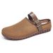 Women's New Cross-Border Versatile Retro Soft Sole Sandals Ins Style Outdoor Casual Mesh Closed-Toe Half Slippers_vogvips.com