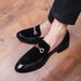 Summer Soft Leather For Men Korean Style Trendy British Casual Slip-On Loafers Versatile Hairstylist Men's Shoes_vogvips.com