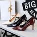 3629-A European And American Style Elegant T-Strap High Heels Hollow Pointed Toe Shallow Mouth Women's One-Strap Thin_vogvips.com