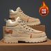 European Warm Series Men's Snow Winter Northeast Fleece Lined Thickened Warm Cotton Shoes Waterproof Non-Slip Trendy High-Top Work Martin_vogvips.com