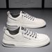 2025 New Winter Casual Leather Korean Style Trendy Versatile Sports Shoes Men's White Sneakers_vogvips.com