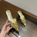 2025 Spring New Fashion Style Metal Camellia Pointed Stiletto High Heel Closed Toe Mules Women's Shoes_vogvips.com