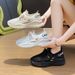 Breathable Sports Shoes Female Hollow Student Sports Running Shoes Casual Shoes Thick Sole Increase_vogvips.com