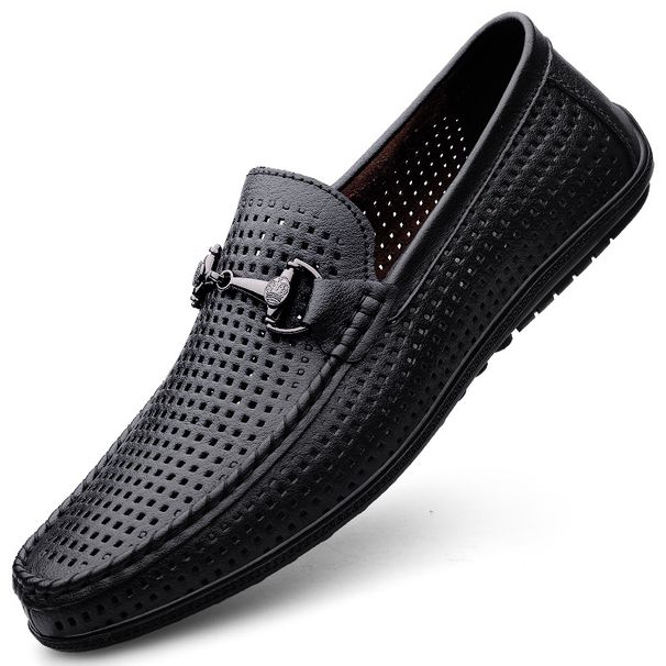 Doudou Shoes Men's Soft-soled Foot-fitting Lazy Shoes Men's Driving Shoes_vogvips.com