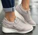 Large Autumn New Round Headed Diamond Velcro Single Fashion Slope Heel Casual Women's Shoes_vogvips.com