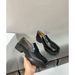 Unisex Tabi Split Toe Women Thick Soled Single Patent Leather Slip On Lazy Pig S Hoof Shoes Loafers_vogvips.com
