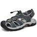 Summer Large-Dock Layered Cowhide Casual Shoes Breathable, Non-Slip, Quick-Dry Outdoor Beach Sandals For Men_vogvips.com