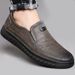 Men's Super Leather Slip Resistant Korean Version Casual Shoes, Wear-resistant Sole, Soft Surface, Versatile_vogvips.com