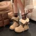Petite Height-Increasing Snow For Women 2025 Winter New Fur-Lined Warm Cotton Boots Two-Way Wear Shoes_vogvips.com