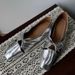 Sheepskin Version Design Pleated Hollow Square Head Mary Jane Shoes Genuine Leather Bow Flat Shoes_vogvips.com