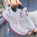 Women's Flying Woven Single Shoes Women's Shoes Soft-soled Feet One Pedal Mother Shoes Casual Shoes Elderly Shoes_vogvips.com