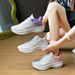 Flying Woven Shoes Sports Women's Mesh Breathable Student Casual Shoes Platform Running_vogvips.com
