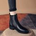 Soft Leather Martin Women, British Style, 2026 Spring And Autumn Single Boots, Flat Heel, Fleece-lined Short_vogvips.com