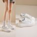 Thick Soled Fashionable White For Women In The Spring Of 2025, New Trendy And High-Value Board Shoes, Korean Version_vogvips.com