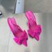 Women's Pointed Toe Shallow Mouth Stiletto Heel Sandals With Bowknot And Back Strap, Autumn 2023 Collection_vogvips.com