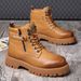 European Warm Series Men's Martin Autumn Winter New Plush Warm High-top Casual Thick-soled Workwear Trendy Versatile Cotton Boots_vogvips.com