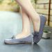 2025 New Bow Tassel Cow Tendon Soft Bottom Flat Low Top Single Round Toe Bean Pregnant Women's Shoes_vogvips.com
