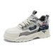 Men's Casual Platform Sneakers - Lace Up Vulcanized Designer Shoes Hot For Running Walking & Everyday Wearversatile Leather Board Shoes_vogvips.com