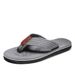 New Trendy Men's Flip Flops With Rubber Soles For Summer Beach Slippers, Oversized Sandals_vogvips.com