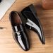 TerraStride Summer Pointed Toe Slip-On For Men Business Formal Shiny Leather Casual Breathable Wedding Groom Shoes Best Man 454647_vogvips.com