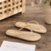 2025 New Flip Flops Women Slippers Ladies Shoes Indoor Outdoor Female Flip-flop Beach Flat Slides Fashion Summer Straw Sandals_vogvips.com