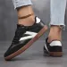 Women's Skateboard Lace-Up Leather Retro Moral Training Shoes, Outdoor Casual Sports Shoes_vogvips.com
