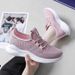 2023 New Model Flyknit Sneakers For Female Students, Korean Style Trendy Running White Shoes, Breathable Mesh Shoes_vogvips.com