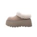 Thick-Soled Height-Increasing Snow Boots Closed-Toe Half Slippers For Women Outdoor Wear 2025 New Winter_vogvips.com